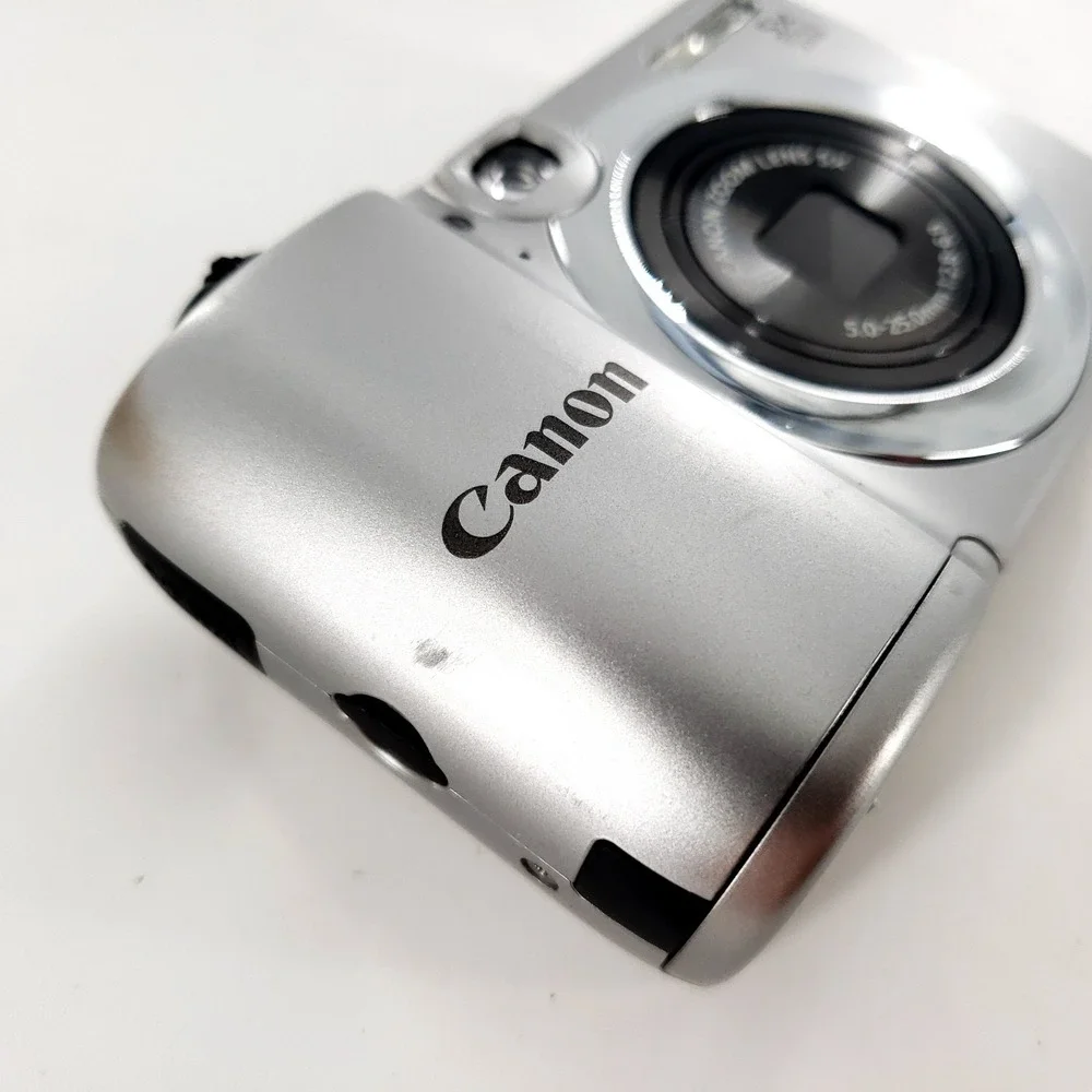 Canon PowerShot A1300 16.0MP Digital Camera Silver w/ Memory Card & Box Tested
